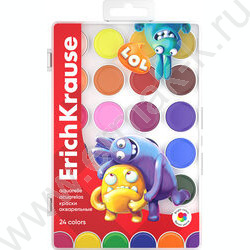 Акварель 24цв  Jolly Friends, б/кисточки | Фото 1