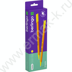 Ручка кап. "Rapido" желтая, 0,4мм /трехгранный корпус | Фото 3