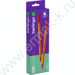 Ручка кап. "Rapido" красная, 0,4мм /трехгранный корпус | Фото 3