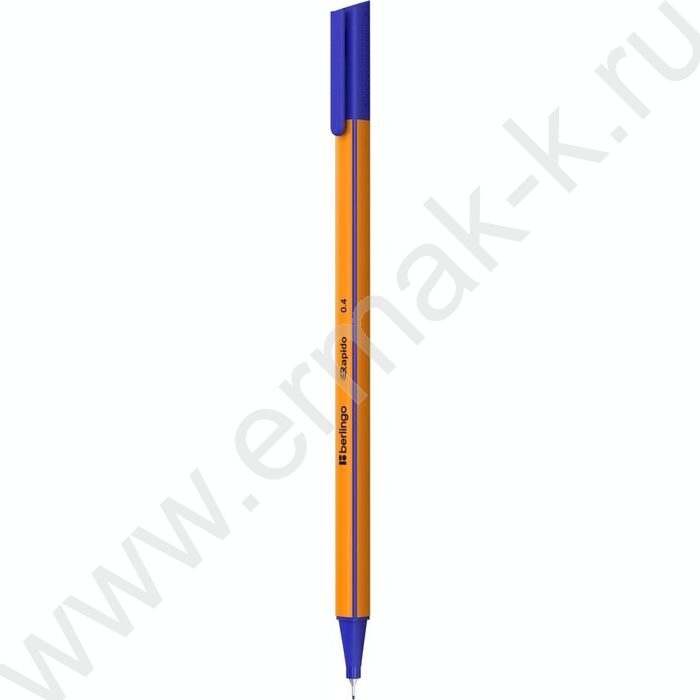 Ручка кап. "Rapido" синяя, 0,4мм /трехгранный корпус | Фото 1