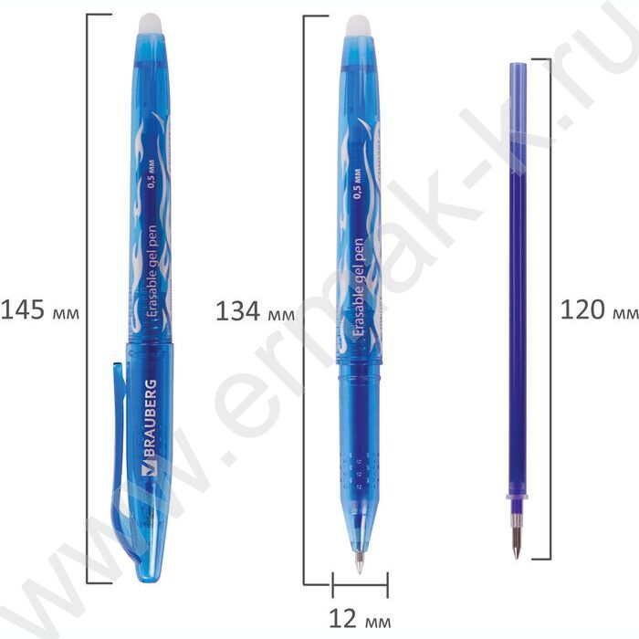 Ручка гелевая Пиши-Стирай 0,5мм синяя | Фото 7