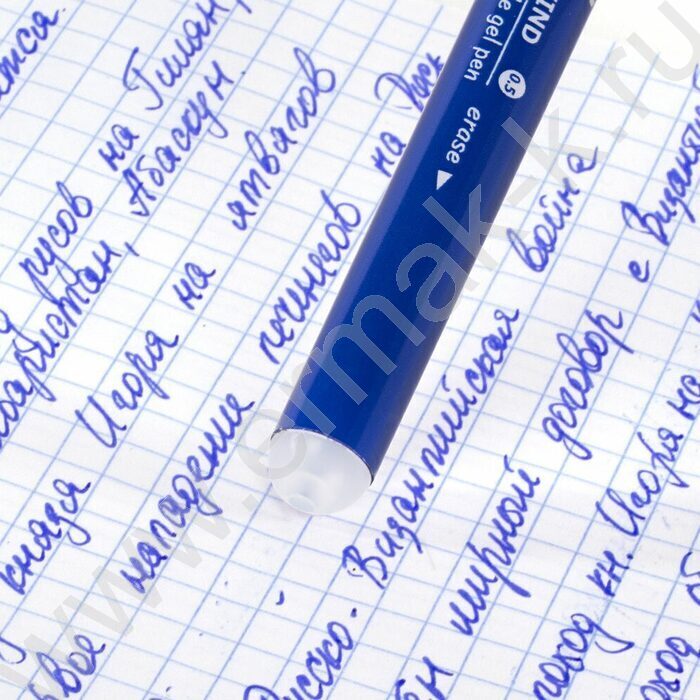 Ручка гелевая Пиши-Стирай 0,5мм синяя "REWIND" | Фото 9