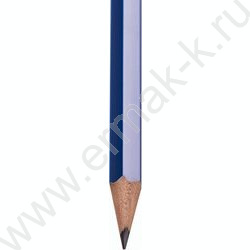 Карандаш ч/гр c ластиком HB "GX-100", заточен. /синий | Фото 3