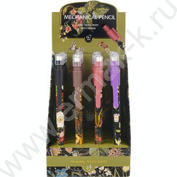 Карандаш механический 0,7мм с ластиком Flora.Black night | Фото 2