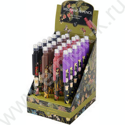 Карандаш механический 0,7мм с ластиком Flora.Black night | Фото 3