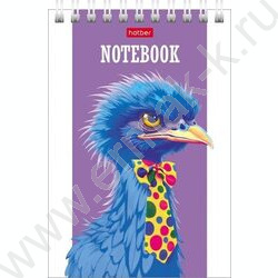 Блокнот  60л А6 спираль "Модные страусы" УФ-лак | Фото 3