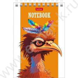 Блокнот  60л А6 спираль "Модные страусы" УФ-лак | Фото 5