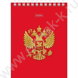 Блокнот  60л А6 спираль "Россия" УФ-лак | Фото 5