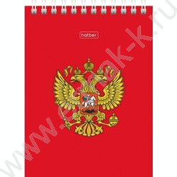 Блокнот  60л А6 спираль "Россия" УФ-лак | Фото 6