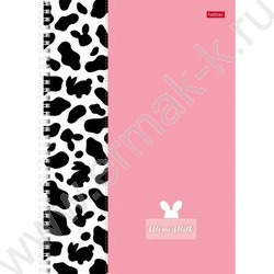 Тетрадь  96л А4 клетка/спираль/перфорация на отрыв "Mimimilk" /мат.лам./ 2вида | Фото 2