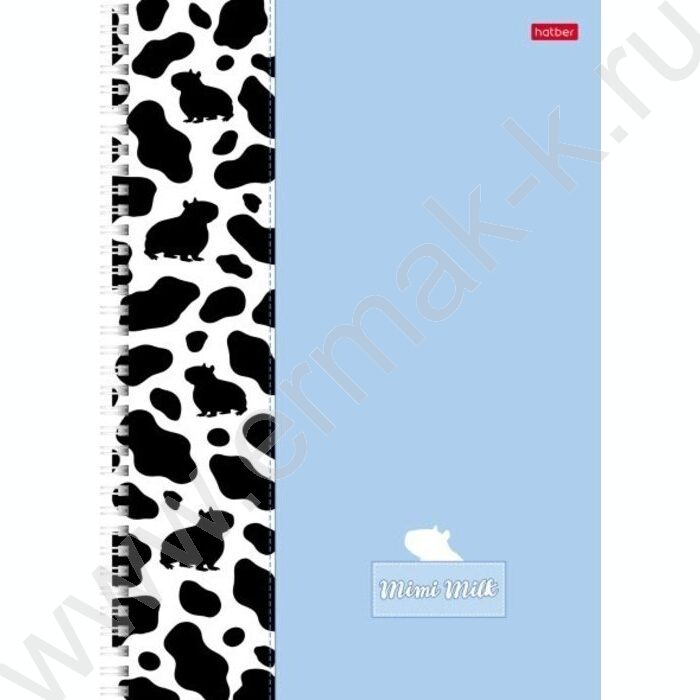 Тетрадь  96л А4 клетка/спираль/перфорация на отрыв "Mimimilk" /мат.лам./ 2вида | Фото 4