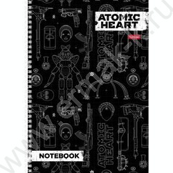 Тетрадь  96л А4 клетка/спираль/перфорация на отрыв "Atomic Heart" 2вида | Фото 1