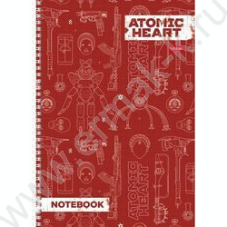 Тетрадь  96л А4 клетка/спираль/перфорация на отрыв "Atomic Heart" 2вида | Фото 4