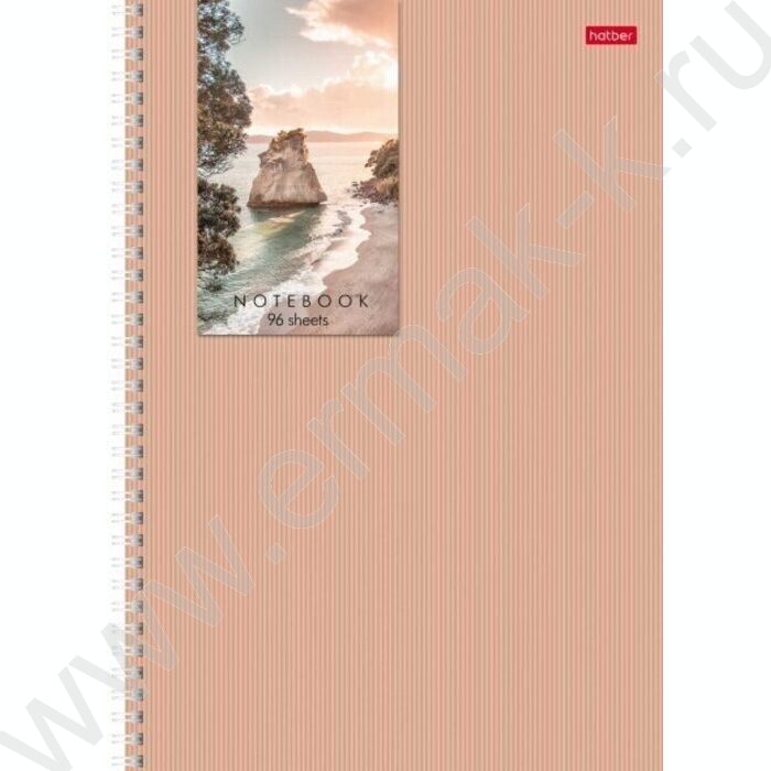 Тетрадь  96л А4 клетка/спираль/перфорация на отрыв "Прикосновение к природе" /мат.лам./ 2вида | Фото 1