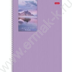 Тетрадь  96л А4 клетка/спираль/перфорация на отрыв "Прикосновение к природе" /мат.лам./ 2вида | Фото 2