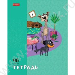 Тетрадь  48л клетка "Dog mafia" 5видов | Фото 2