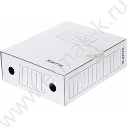 Папка архивная 100мм на завязках /микрогофрокартон /белая /2 завязки | Фото 4