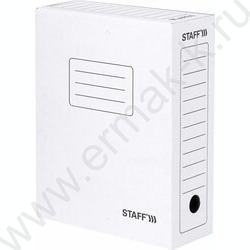 Папка архивная 100мм на завязках /микрогофрокартон /белая /2 завязки | Фото 5