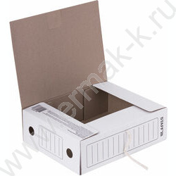 Папка архивная 100мм на завязках /микрогофрокартон /белая /2 завязки | Фото 7