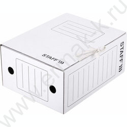 Папка архивная 150мм на завязках /микрогофрокартон /белая /2 завязки | Фото 4