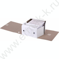 Папка архивная 150мм на завязках /микрогофрокартон /белая /2 завязки | Фото 7