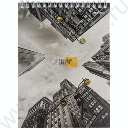 Блокнот  40л А5 спираль "Жёлтые фонари" ассорти | Фото 3