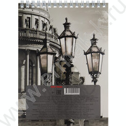 Блокнот  40л А5 спираль "Жёлтые фонари" ассорти | Фото 6