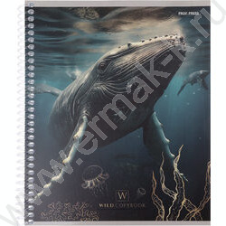 Тетрадь  96л клетка/спираль "Величие животного мира" /твин-лак/ ассорти | Фото 6