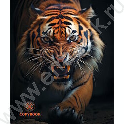 Тетрадь  96л клетка/спираль "Зверь на охоте" /софт-тач/ ассорти | Фото 3