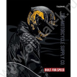 Тетрадь  96л клетка/спираль "Рисунок мотоциклиста" /софт-тач/ ассорти | Фото 2