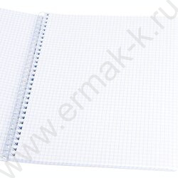 Тетрадь  96л А4 клетка/спираль "Бело-розовый мрамор" /твин-лак/ | Фото 2