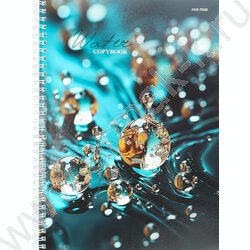 Тетрадь  96л А4 клетка/спираль "Капли в макро" /твин-лак/ | Фото 1