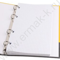 Тетрадь  80л клетка/кольца "Надпись на желто-сером" | Фото 2
