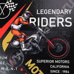 Тетрадь  80л клетка/кольца "Легенды мотокросса" /глянец/лен/ | Фото 4