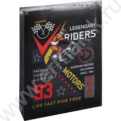 Тетрадь  80л клетка/кольца "Легенды мотокросса" /глянец/лен/ | Фото 7