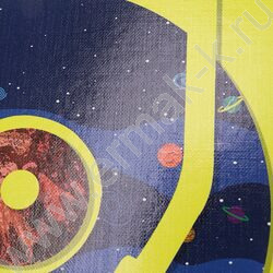 Тетрадь  80л клетка/кольца "Музыка космоса" /глянец/лен/ | Фото 4