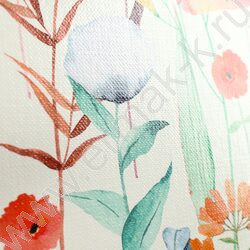 Тетрадь  80л клетка/кольца "Нежные цветы-10" /глянец/лен/ | Фото 5