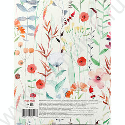 Тетрадь  80л клетка/кольца "Нежные цветы-10" /глянец/лен/ | Фото 7