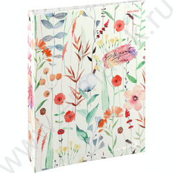 Тетрадь  80л клетка/кольца "Нежные цветы-10" /глянец/лен/ | Фото 8