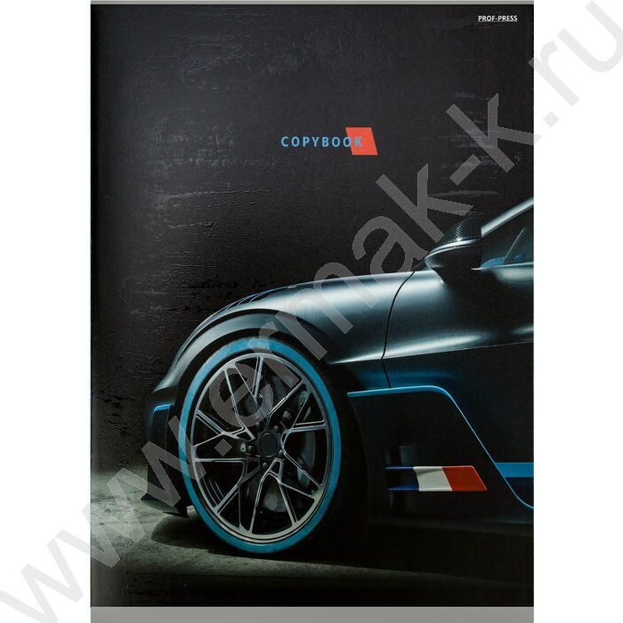 Тетрадь  96л А4 клетка "Профиль автомобиля" /твин-лак/ | Фото 1