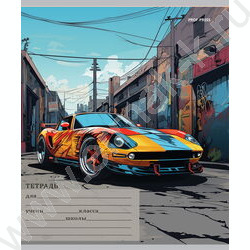 Тетрадь  12л линейка косая частая "Микс" 5видов | Фото 2