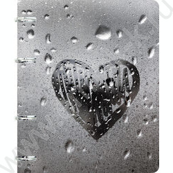 Тетрадь 100л клетка/кольца "Сердце" | Фото 1