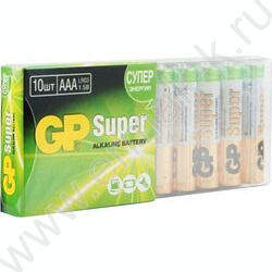 Батарейка GP Super AAA (LR03) 24A алкалиновая, SB10 /спайка 10шт/ | Фото 2