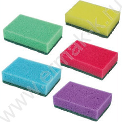 Губка для мытья посуды "MAXI" /2,7*9,6*6,4см  10шт/уп | Фото 3