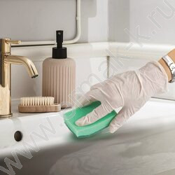 Губка для мытья посуды "MAXI" /2,7*9,6*6,4см  10шт/уп | Фото 8