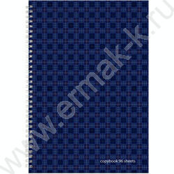 Тетрадь  96л А4 клетка/спираль "Шотландка" 3вида | Фото 4