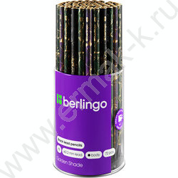 Карандаш ч/гр HB Golden Shade, круглый, черное дерево, заточен., ассорти | Фото 2