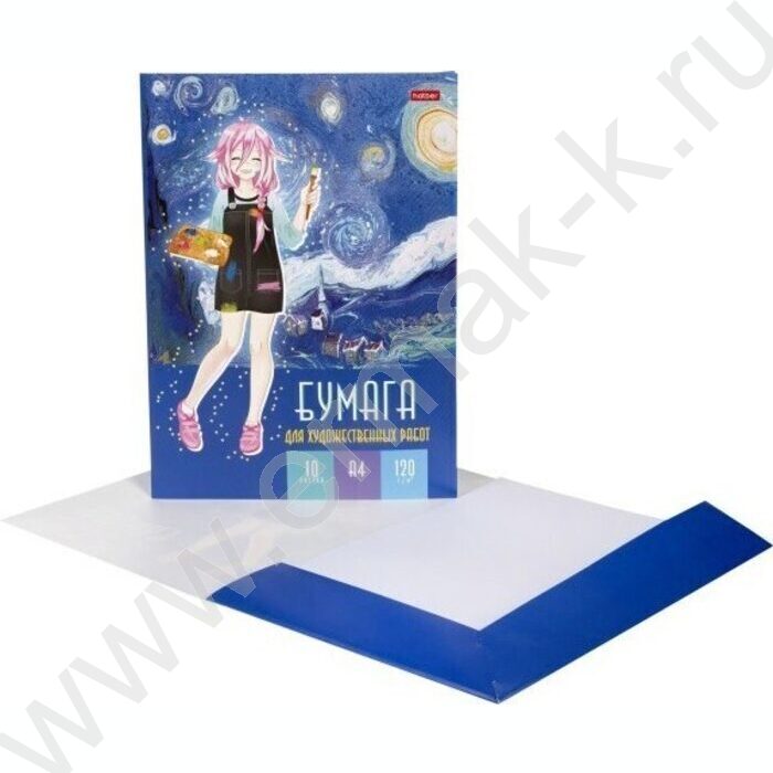 Папка д/рисования и художественных работ А4 10л 120г/м² "Аниме_художница" | Фото 3