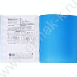 Тетрадь  18л клетка с пластиковой обложкой "Синяя" | Фото 4