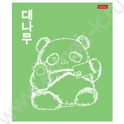 Тетрадь  48л клетка "Panda_day" /ламинация Soft-touch/ 5видов | Фото 1